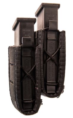 High Speed Gear Taco Double Duty Staggered Pouch, Laminate, Pistol, Black, Nylon, 41PS02BK