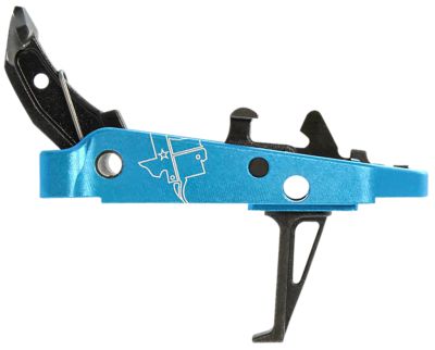CMC Triggers Drop-In Trigger Group 2.0 Single-Stage Flat Trigger for AK-47, 3.50 lb. Draw, Black w/ Blue Housing, Steel/Aluminum