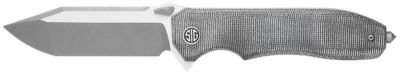 EIKONIC Knife Company 3.78 in. Validus Folding Knife, Modified Tanto, Dark Acid Stonewash, M390 Steel Blade, Salt/Pepper Handle