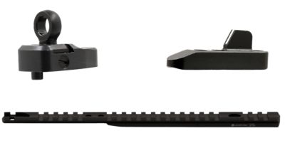 XS Sights Marlin Optic Lever Rail & Ghost Ring Sight Sets for Marlin 1894 Lever Action, Black Anodized, Aluminum/Steel