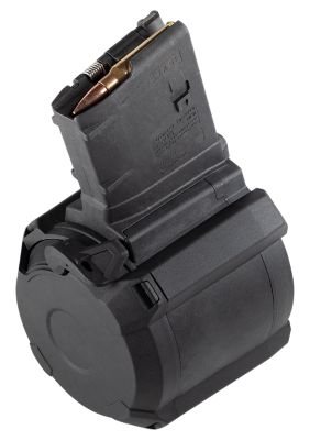 Magpul PMAG GEN M3 50 Round 308 Win/7.62x51mm NATO Drum Magazine for AR-10/M110/SR25, Black, Polymer