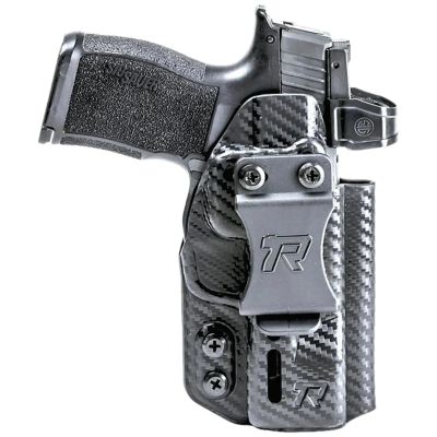 Rounded Gear Druid IWB/OWB Holster for Springfield Hellcat Pro, Ambidextrous, Black, Carbon Fiber Kydex