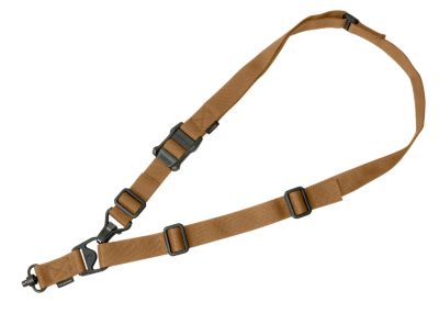 Magpul MS3 Gen2 Single QD Nylon Adjustable 1 or 2-Point Rifle Sling, 48 to 60 in., Coyote Tan