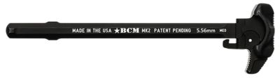 Bravo Asymmetric MK2 Charging Handle for Mil-Spec AR-15, 223 Rem/5.56 NATO, Black, 7075 T-6 Aluminum, Medium