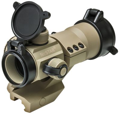 NCStar Small Red Dot Tube Reflex Optic with RGB Technology, 1x 35 mm, 3 MOA Dot, Tan