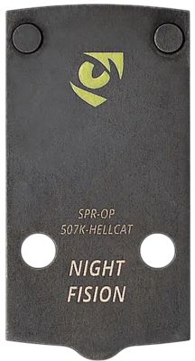 Night Fision Optics Plate for Holosun 507K/407K, Black, Stainless Steel