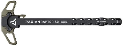 Radian Weapons Raptor SD Charging Handle for Mil-Spec AR-15/M16, Ambidextrous, Gas Ported Shaft, Radian OD, Anodized