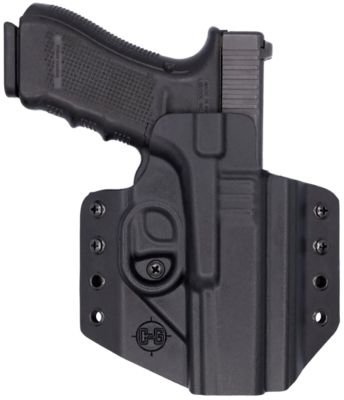 C&G Holsters Covert OWB Holster for Glock 17/22/47, Black, Kydex