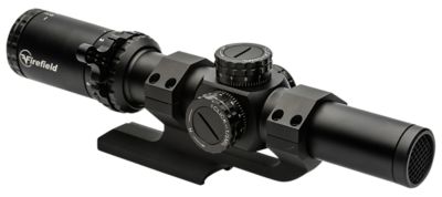 Firefield 1-6x 24mm RapidStrike Rifle Scope, 30mm Tube, Dual Illuminated (Red/Green/Black) Circle Dot Reticle, Matte Black