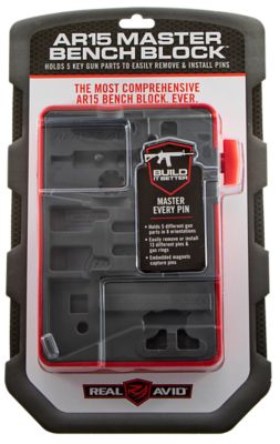 Real Avid/Revo Master Bench Block for AR-Platforms, Black, Polymer Resin