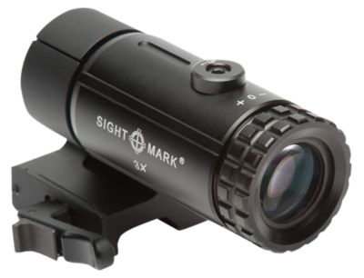 Sightmark T-3 Magnifier 3X with Flip to Side Mount, 3x 23mm, Matte Black