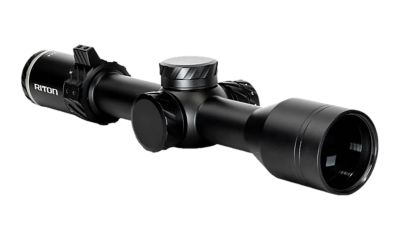 Riton Optics 2-12x 44mm 5 Primal Rifle Scope, 30mm Tube, Illuminated RDH Reticle, Black