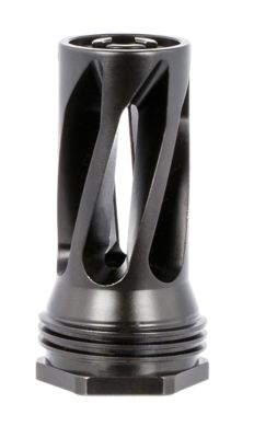 Huxwrx QD 556 Flash Hider for AR-Platform, 5.56x45mm NATO, 1/2 in. x 28 Thread, 2.30 in. OAL, 1.20 in. Diameter, Black