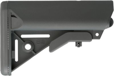 B5 Systems Enhanced SOPMOD Stock for AR-Platform with Mil-Spec Receiver Extension (Tube Not Included), Wolf Gray, Synthetic