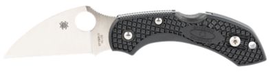 Spyderco 2.28 in. Dragonfly 2 Lightweight Wharncliffe Folding Knife, VG-10 SS Blade, Black Bi-Directional Textured FRN Handle