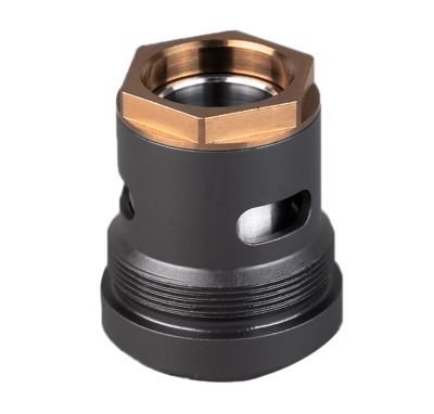 SilencerCo 45 ACP 3-Lug Mount, Black, Steel