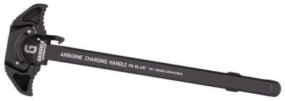 Geissele Automatics Airborne Charging Handle for AR-15/M4/M16/HK416/MR556, 5.56mm, Ambidextrous, Black, Aluminum