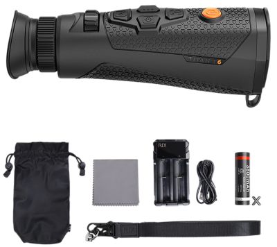 Rix Optics 35mm Titan T6 Thermal Scope, 640x480, 12 Microns 50 Hz, Zoom 2.2x, Black