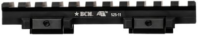 Bravo 525-11 A/T Optic Riser, 11 Slots, Black Anodized, Aluminum