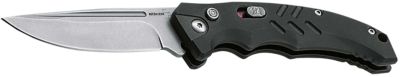 Boker Intention II Folding Knife, Drop Point Plain D2 Steel Blade, Black G10 Handle