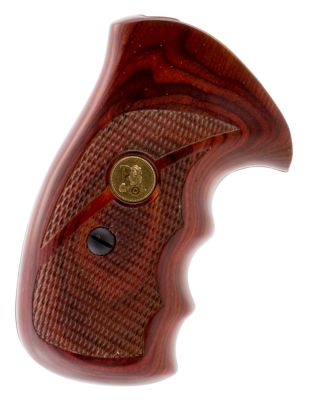 Pachmayr Renegade Grip for S&W K/L Frame, Checkered, Rosewood, Laminate with Finger Grooves