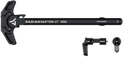 Radian Weapons Raptor LT Charging Handle for Mil-Spec AR-15/M16, Black, Anodized, Aluminum w/Polymer Overmold