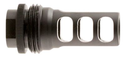 SilencerCo ASR Muzzle Brake, 458 Cal, 5/8 in. x 24 Thread, Black, Steel