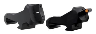 XS Sights XTI2 45 Degree Offset BUIS Non-Tritium Sight Set for AR-15, Black Orange Front, White Stripe Rear