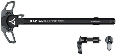 Radian Weapons Raptor Charging Handle and 45/90 Talon Safety for AR-15/M16, Ambi Controls, Radian Gray, Anodized, Aluminum