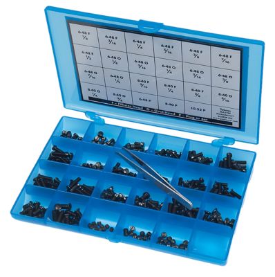 Pachmayr Master Gunsmith Screw Kit, Universal, Blue, 277 pc.