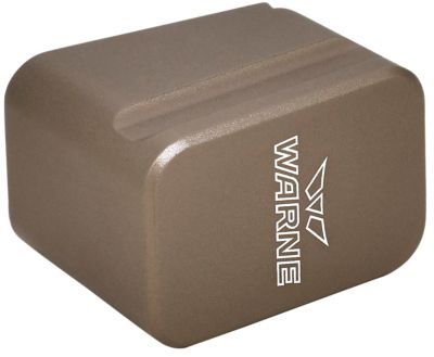 Warne Magazine Extension for Glock 17/22 Magazines, 5 Rounds (9mm Luger), 4 Rounds (40 S&W), 6061-T6 Aluminum, Flat Dark Earth