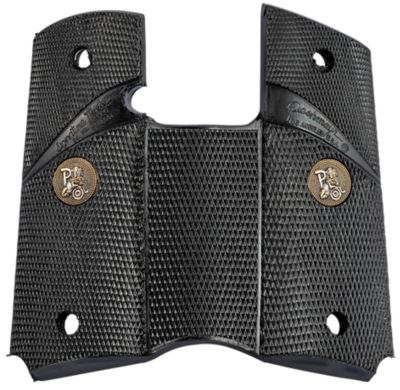Pachmayr Signature Grip for Colt Officer, Wraparound Checkered Black Rubber