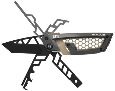 Real Avid/Revo Gun Tool Edge for AR-15, Stainless Steel, 2.60 in., Tanto