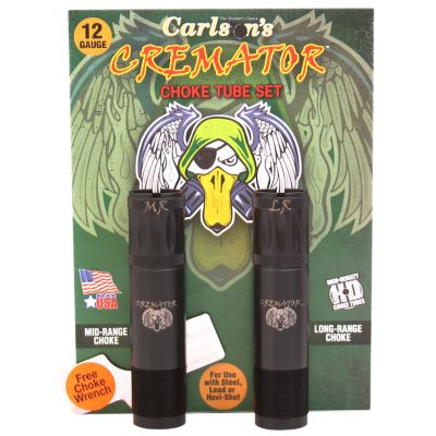 Carlsons Cremator Choke Tube for Browning Invector Plus, 12 Gauge, Mid/Long Range, Non-Ported, 17-4 Stainless Steel