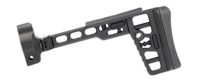 Samson S.A.S Stock w/ MP5 End Cap, Black, Aluminum