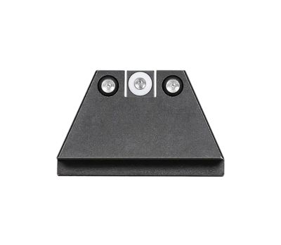 Night Fision Suppressor Height Sights for Glock 17/17L/19, Green Tritium White Outline Front, Green Tritium Black Outline Rear