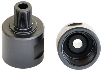 Griffin Armament Suppressor Mount Thread Adapter, 1/2 in. x 28 Thread, Melonite QPQ, Black