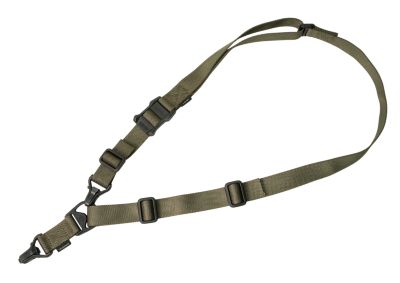 Magpul MS3 Gen2 Nylon Adjustable 1 or 2-Point Rifle Sling, 48 to 60 in., Ranger Green