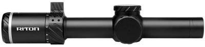 Riton Optics 1-8x 24mm 3 Tactix Tactical Scope, 30mm Tube, Illuminated OT Reticle, Black