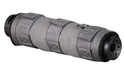 SilencerCo High Temp Suppressor Cover, 6 in., Gray, Nylon