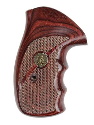 Pachmayr Renegade Grip for S&W N Frame, Checkered, Rosewood, Laminate with Finger Grooves