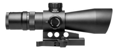 NCStar 3-9x 42mm Mark III Tactical Gen 2 Rifle Scope, Dual (Blue/Green) Illuminated P4 Sniper Reticle, Hardcoat Anodized, Black