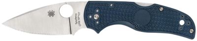 Spyderco 2.95 in. Native 5 Lightweight Spear Point Folding Knife with Pocket Clip, CPM SPY27 SS Blade, Cobalt FRN Handle