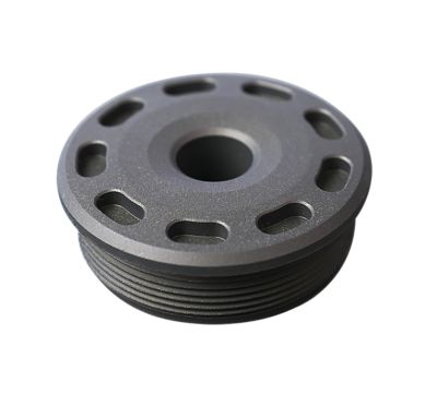 SilencerCo 223 Cal Bravo Front Cap, Titanium, Black