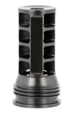 Huxwrx QD 762 Muzzle Brake for AR-Platform, 30 Cal, 5/8 in. x 24 Thread, 2.30 in. OAL, 1.20 in. Diameter, Black