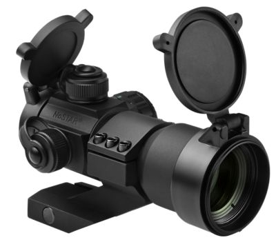 NCStar Small Red Dot Tube Reflex Optic with RGB Technology, 1x 35 mm, 3 MOA Dot, Black