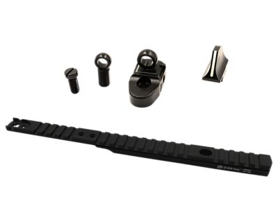 XS Sights Henry Lever Rail & Ghost Ring Sight Sets for Henry 45-70 Lever Action, Black Anodized, Aluminum/Steel