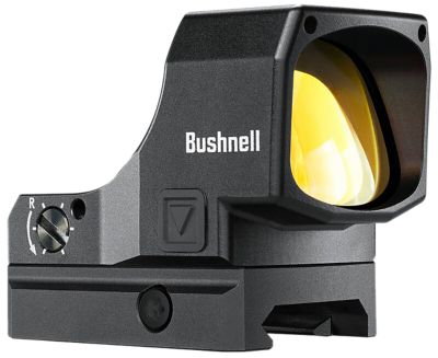 Bushnell Reflex Sight, Black, 1x 8mm, 4 MOA, Red Dot Reticle