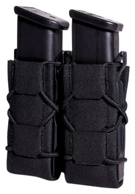 High Speed Gear Taco Gen 2 Double Pistol Pouch, Laminate, MOLLE Mount, Black, Nylon