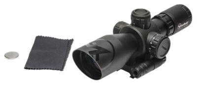 Firefield 2.5-10x 40mm Barrage Rifle Scope with Red Laser, Illuminated Red/Green Mil-Dot Reticle/Red Laser, Matte Black